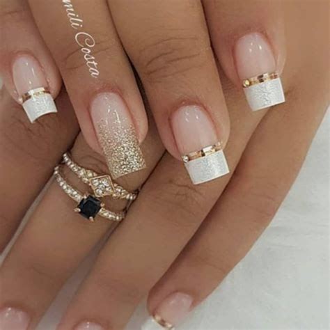 elegantes uñas decoradas - juveniles elegantes uñas nut